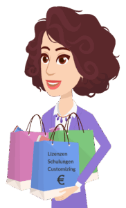 Illustration zu revodocs Paketen mit Lizenzen, Schulungen und individuellen Anpassungen