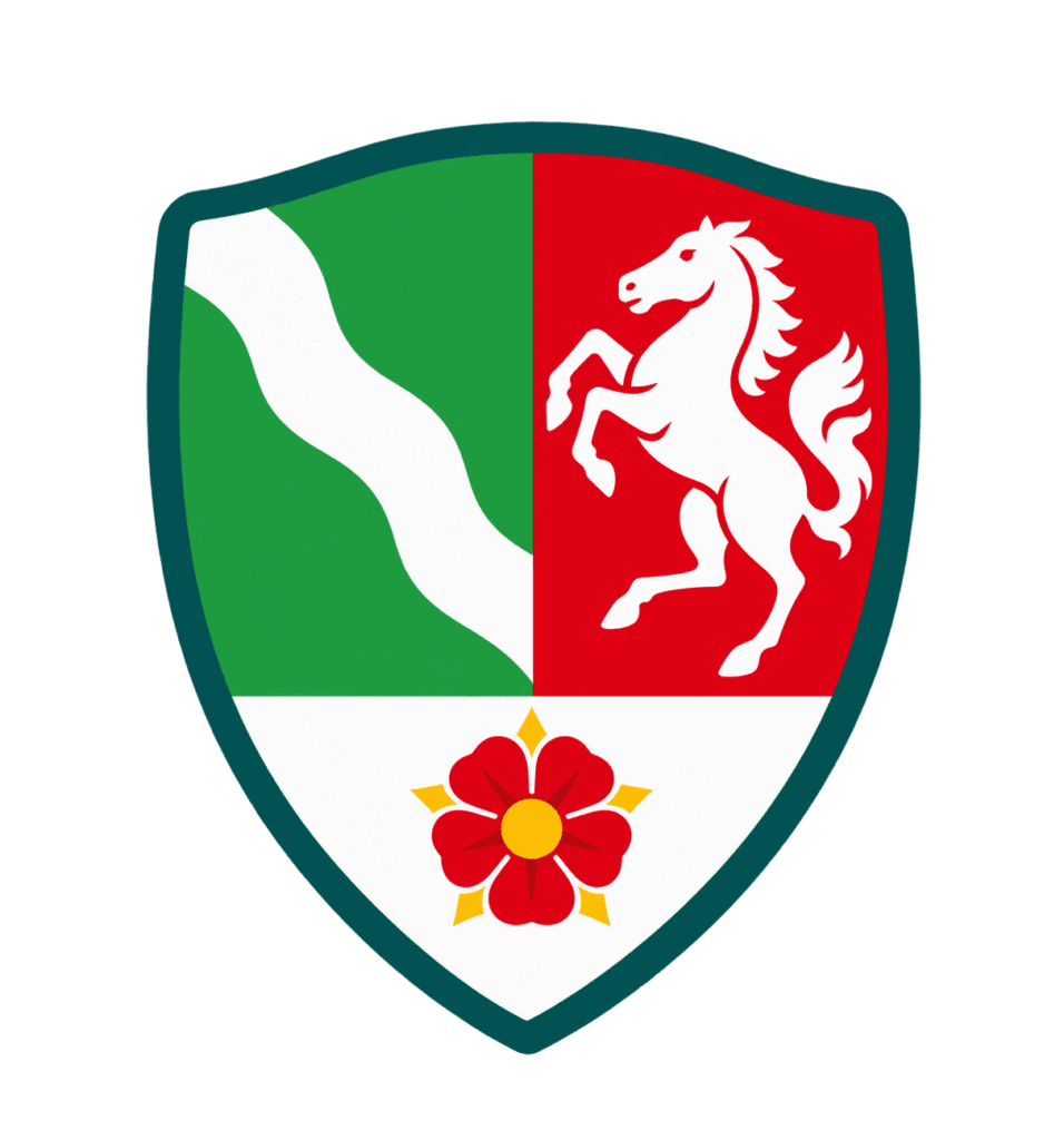 Wappen von Nordrhein-Westfalen (NRW) für länderspezifische Zeugnisvorlagen
