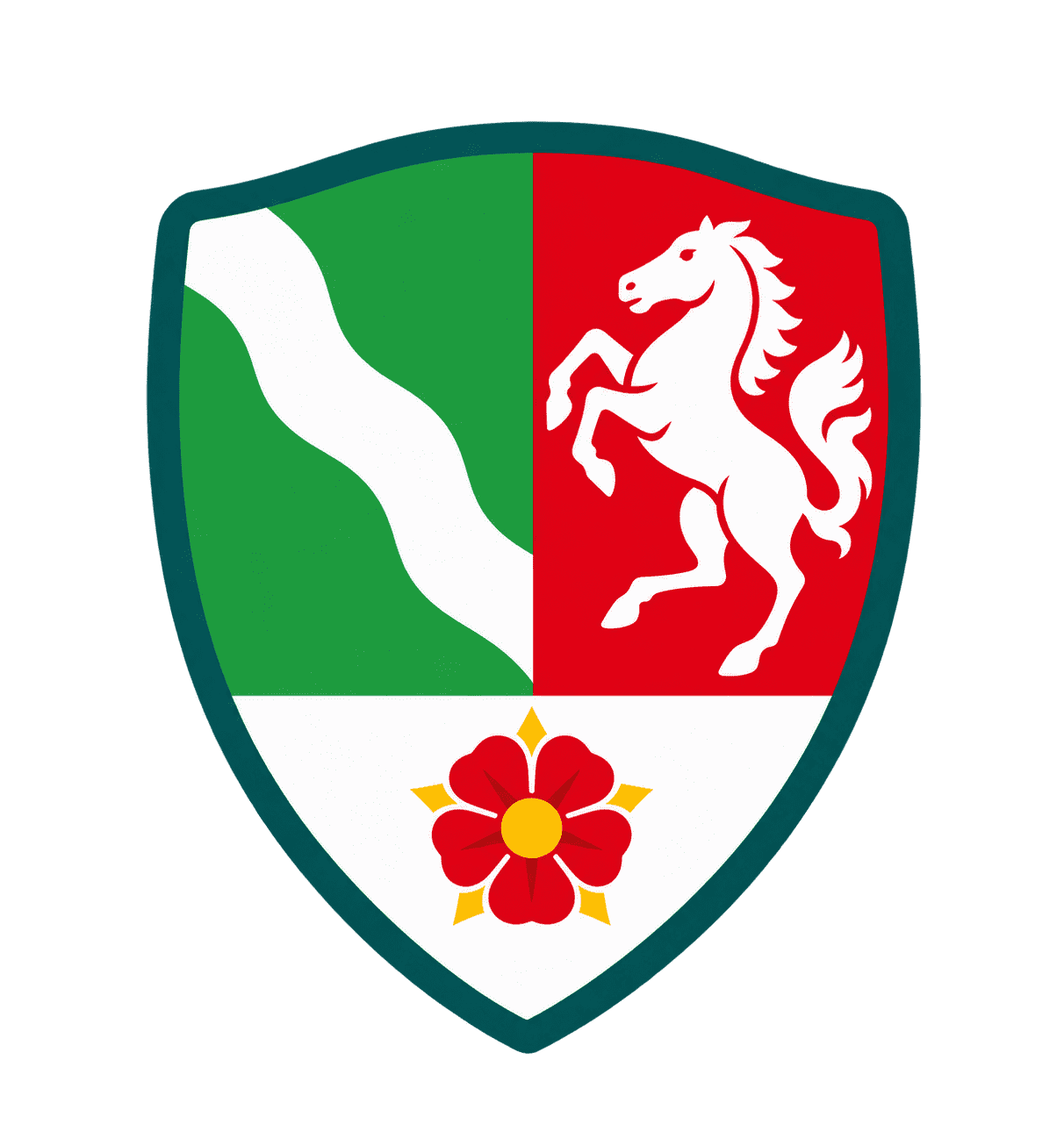 Wappen von Nordrhein-Westfalen (NRW) für länderspezifische Zeugnisvorlagen