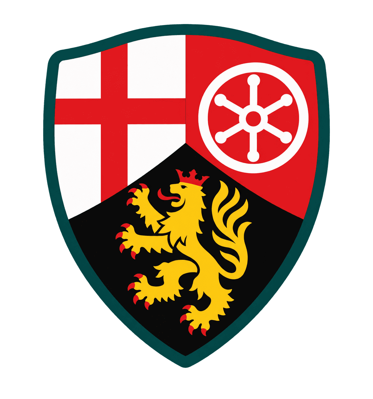Wappen von Rheinland-Pfalz für länderspezifische Zeugnisvorlagen
